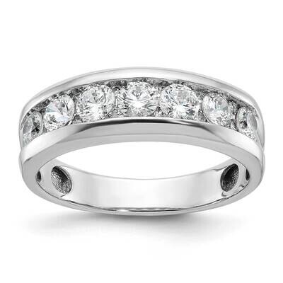 Ibgoodman Men&#39;s Polished 7-Stone Ring Mounting 14k White Gold B64270-4W by IBGoodman, MPN: B64270-4…
