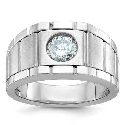 Ibgoodman Men&#39;s Polished Satin Ring Mounting 14k White Gold B63918-4W by IBGoodman, MPN: B63918-4W,