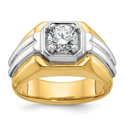Fancy Ring Mounting 10k Two-Tone Gold B56895-0YW by IBGoodman, MPN: B56895-0YW,