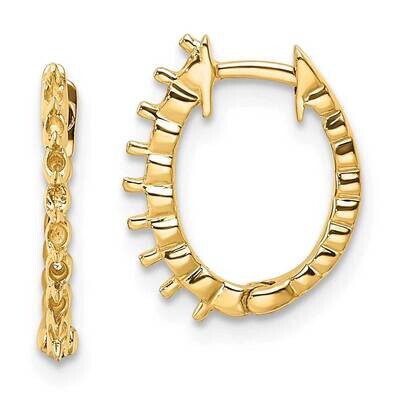 Diamond Hinged Hoop Earring Mountings 14k Gold EM5408-025-Y, MPN: EM5408-025-Y, 191101380525