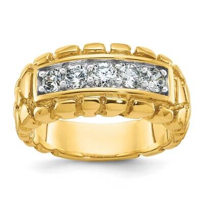 Ibgoodman Men&#39;s Diamond Nugget Ring Mounting 14k Gold B60620-4Y by IBGoodman, MPN: B60620-4Y,