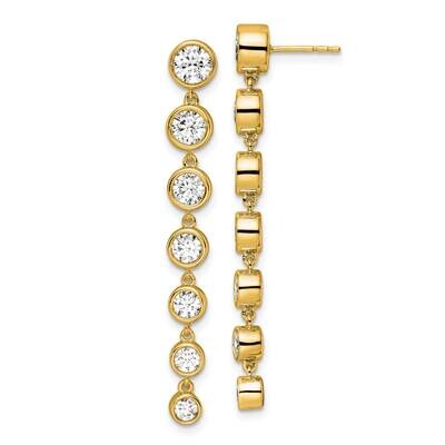True Origin 2 1/2 Carat Diamond Vs/Si D E F Graduated Dangle Post Earring 14k Gold EM8621-250-YAA, …