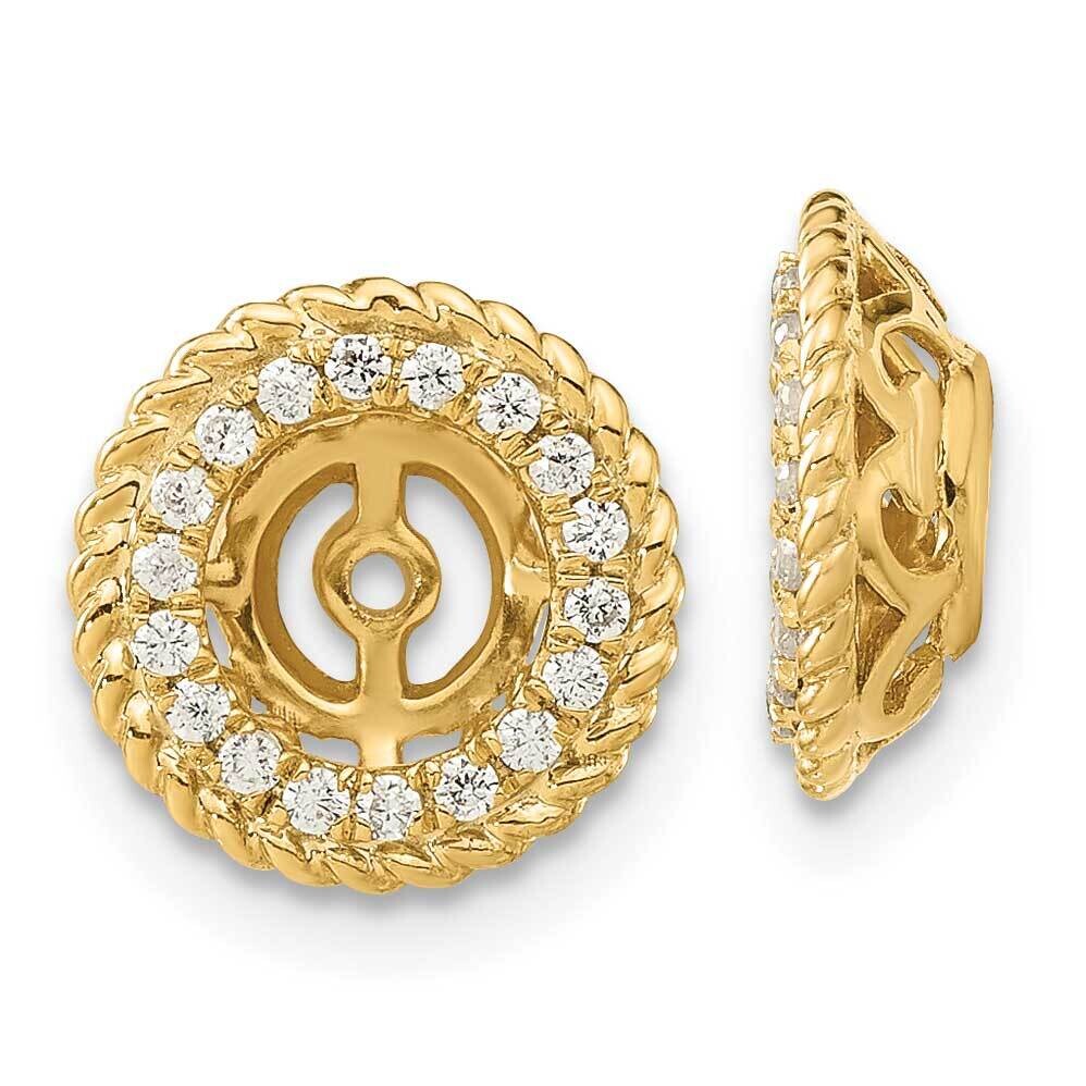 Diamond Earring Jackets 14k Gold EJM9639-118-YAA, MPN: EJM9639-118-YAA, 883957869278