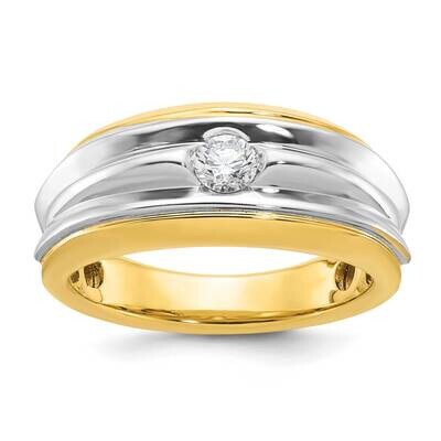 Ibgoodman Men&#39;s Diamond Ring Mounting 14k Two-Tone Gold B64092-4YW by IBGoodman, MPN: B64092-4YW,