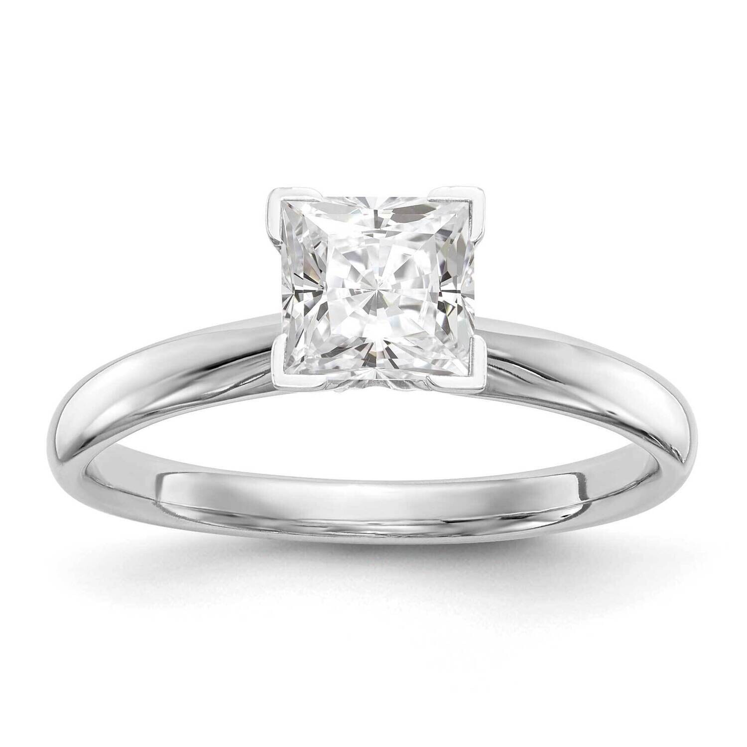 Diamond Med-Wt V-End Complete Ring 14k White Gold KS93, MPN: KS93, 883957841557