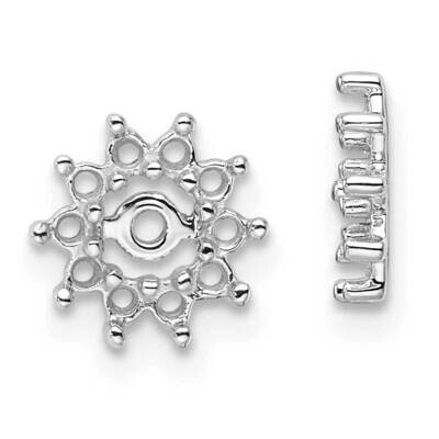 Fancy Diamond Earring Jacket Mountings 10k White Gold EJM5322-040-1W, MPN: EJM5322-040-1W,