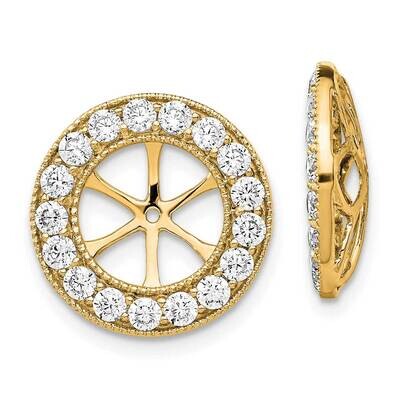 1-1/6Ct Diamond Earring Jackets 14k Gold EJM5300-115-YA, MPN: EJM5300-115-YA,