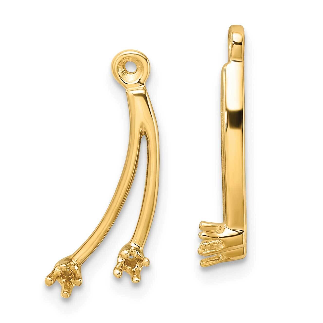 2 Stone Dangle Diamond Earring Jacket Mountings 14k Gold EJM5334-013-Y, MPN: EJM5334-013-Y, 8839574…