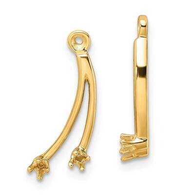 2 Stone Dangle Diamond Earring Jacket Mountings 14k Gold EJM5334-013-Y, MPN: EJM5334-013-Y, 8839574…