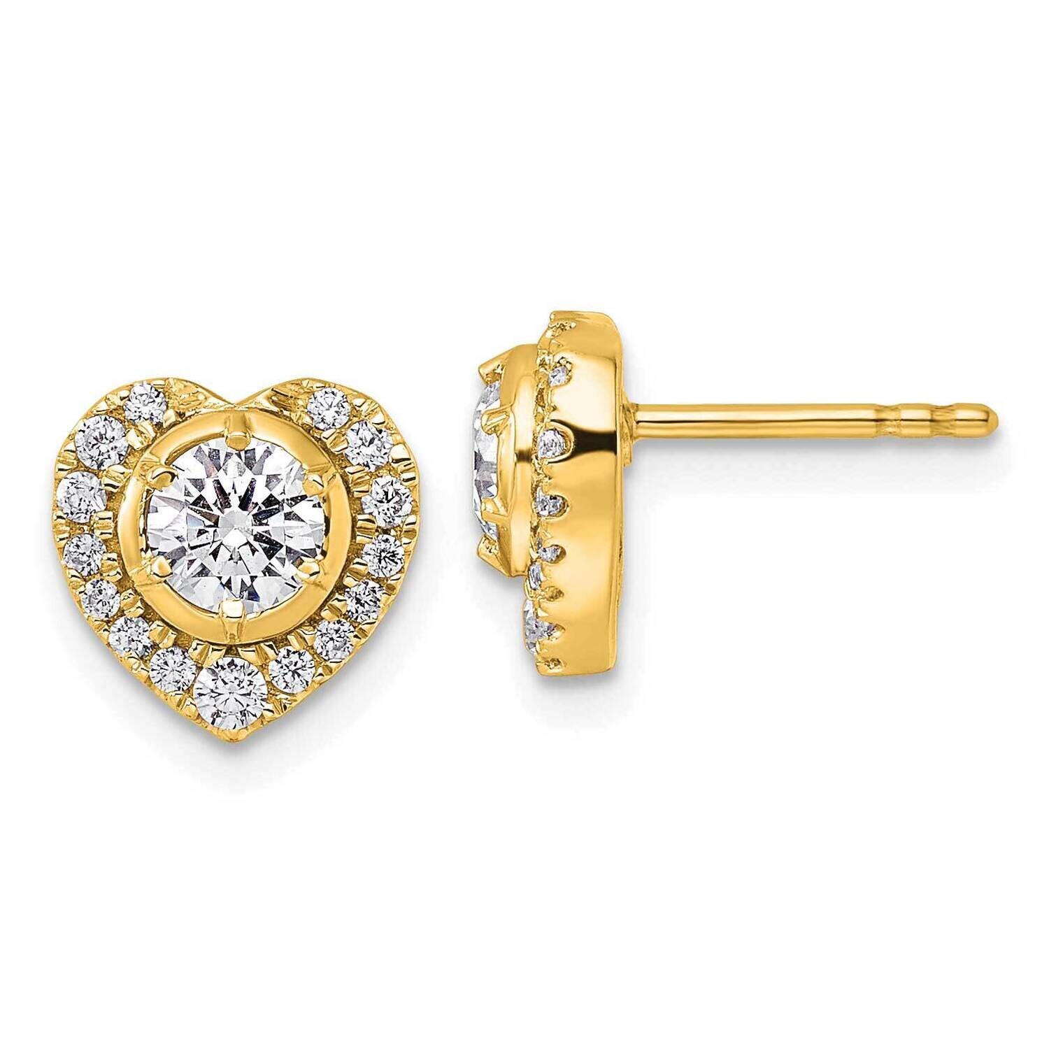 True Origin Diamond Vs/Si D E F Heart Earrings 14k Gold EM9389-093-YAA, MPN: EM9389-093-YAA,
