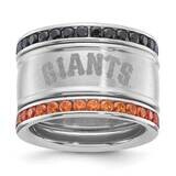 San Fran Giants Team Logo Crystal Stacked Ring Set Sz7 GIT035CR-SZ7, MPN: GIT035CR-SZ7, 191101772429