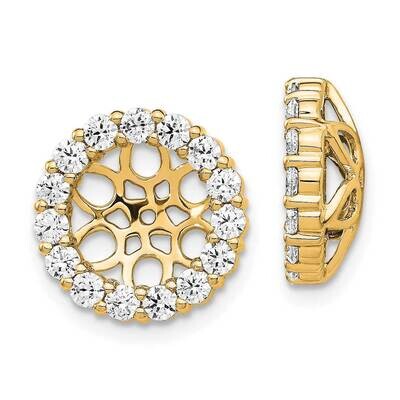 Diamond Earring Jackets 14k Gold EJM5310-110-YA, MPN: EJM5310-110-YA,