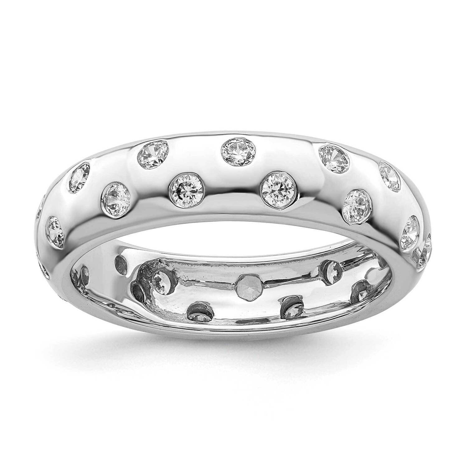 True Origin 5/8 Carat Diamond Vs/Si D E F Size 8 Eternity Ring 14k White Gold ET0057-068-7W4, MPN: …