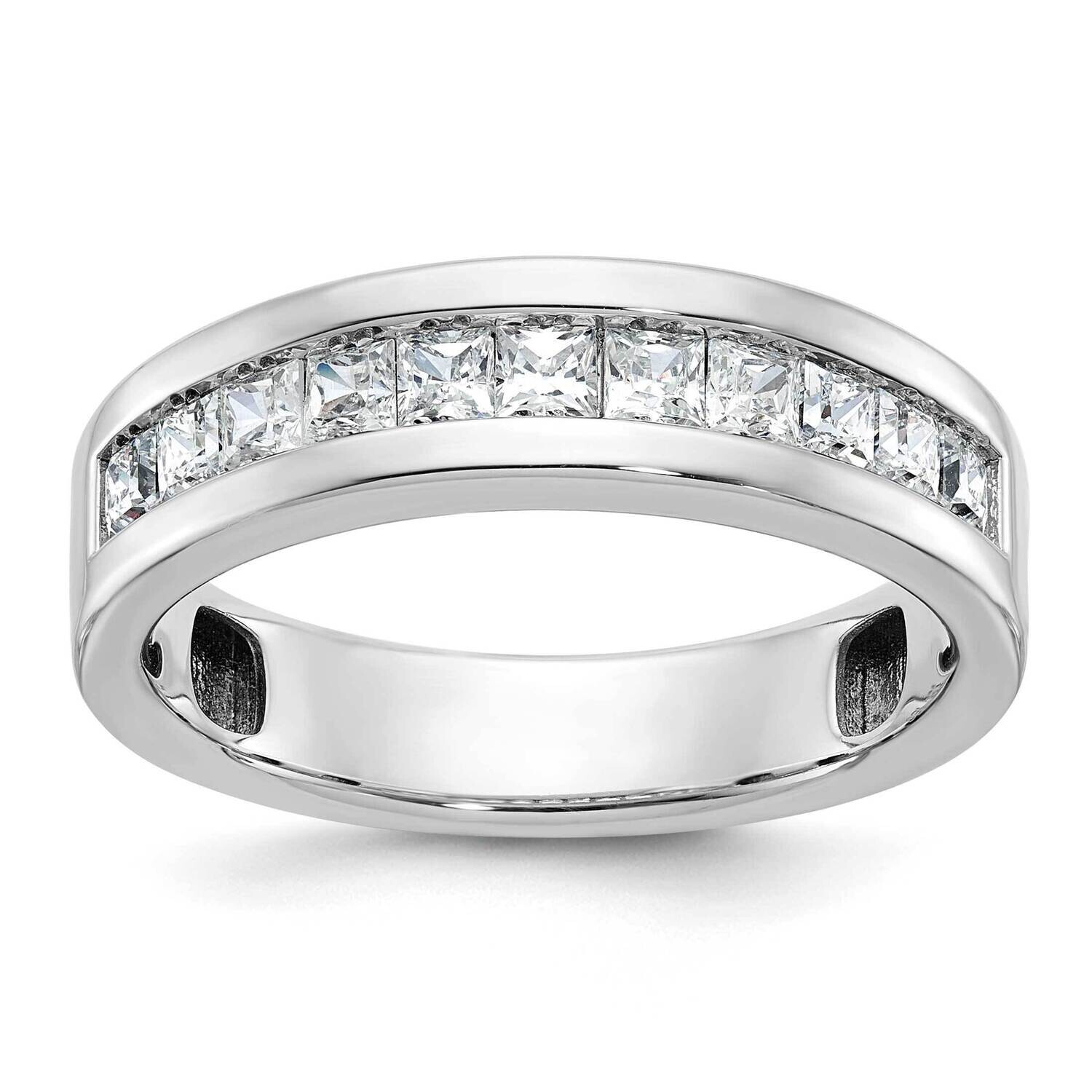 Ibgoodman Men&#39;s Polished Square 11-Stone Ring Mounting 14k White Gold B64264-4W by IBGoodman, MPN: …