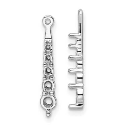 5-Stone Dangle Diamond Earring Jacket Mountings 14k White Gold EJM5338-062-W, MPN: EJM5338-062-W, 8…