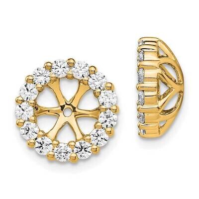 Diamond Earring Jackets 10k Gold EJM5308-100-1YA, MPN: EJM5308-100-1YA,