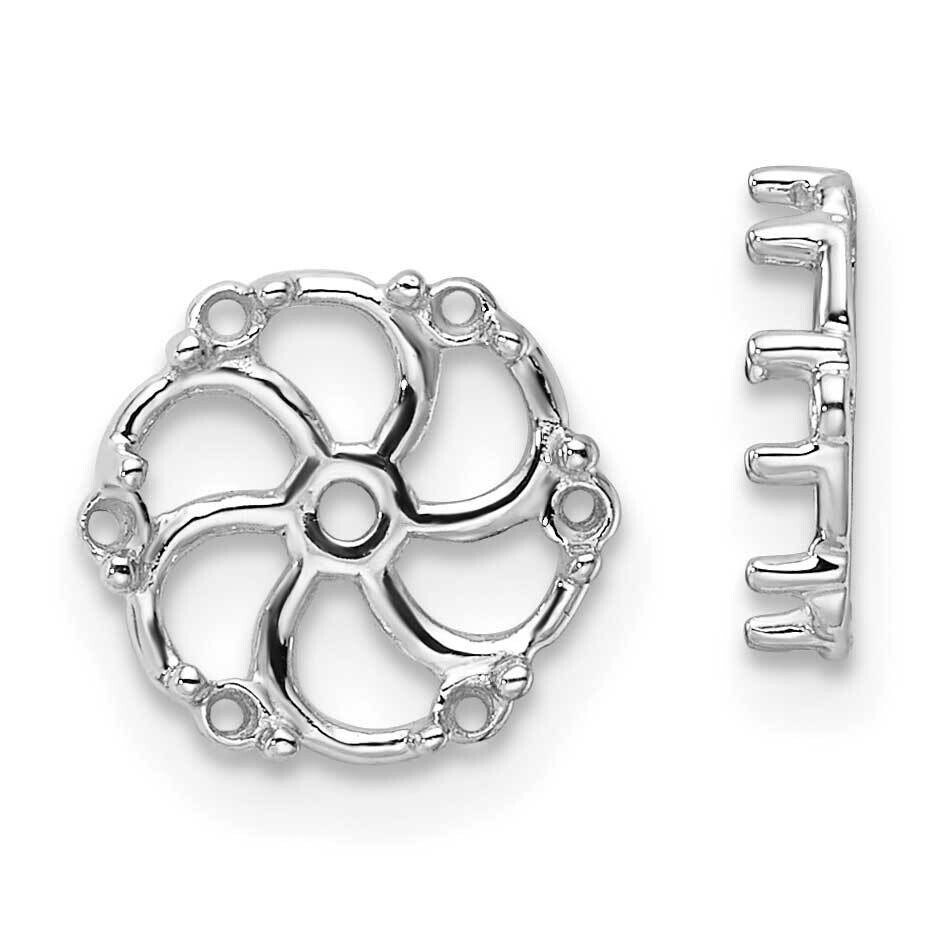 Diamond Earring Jacket Mountings 14k White Gold EJM5328-020-W, MPN: EJM5328-020-W, 883957523651