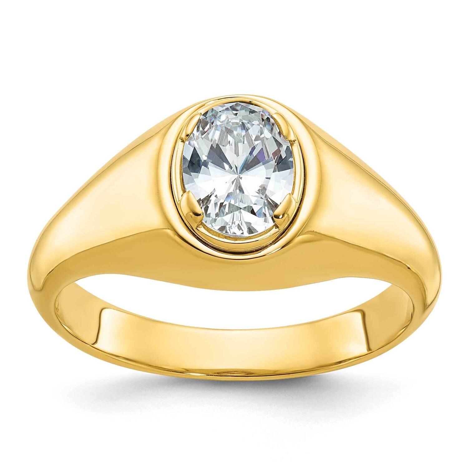 Ibgoodman Men&#39;s Oval Diamond Ring Mounting 14k Gold B64241-4Y by IBGoodman, MPN: B64241-4Y,