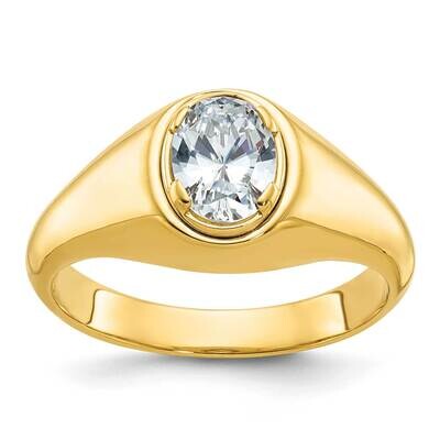 Ibgoodman Men&#39;s Oval Diamond Ring Mounting 14k Gold B64241-4Y by IBGoodman, MPN: B64241-4Y,