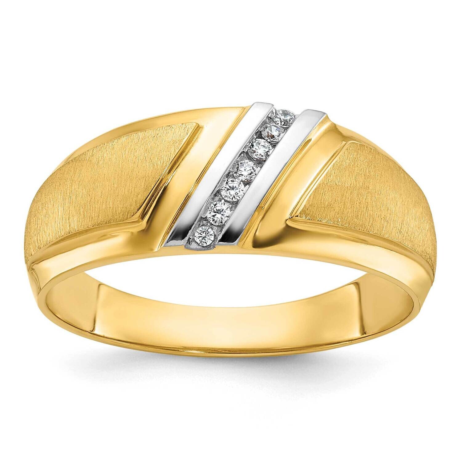 Ibgoodman Men&#39;s Polished Satin Ring Mounting 10k Gold B64191-0Y by IBGoodman, MPN: B64191-0Y,