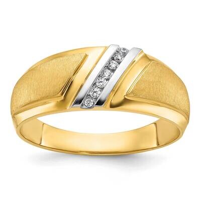 Ibgoodman Men&#39;s Polished Satin Ring Mounting 10k Gold B64191-0Y by IBGoodman, MPN: B64191-0Y,