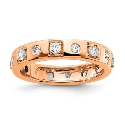 True Origin 3/4 Carat Diamond Vs/Si D E F Size 7 Eternity Ring 14k Rose Gold ET0055-071-7R4, MPN: E…