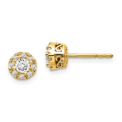 Diamond Semi-Mount Stud Earrings 14k Gold EM5485-010-YA, MPN: EM5485-010-YA,