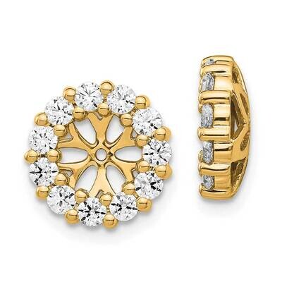 Diamond Earring Jackets 10k Gold EJM5305-100-1YA, MPN: EJM5305-100-1YA,