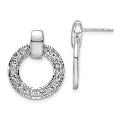 True Origin 3/4 Carat Diamond Vs/Si D E F Fancy Circle Post Earrings 14k White Gold EM8610-071-WAA,…