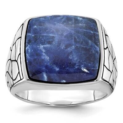 Ibgoodman Men&#39;s Sodalite Ring Mounting 14k White Gold B84203-4W by IBGoodman, MPN: B84203-4W,