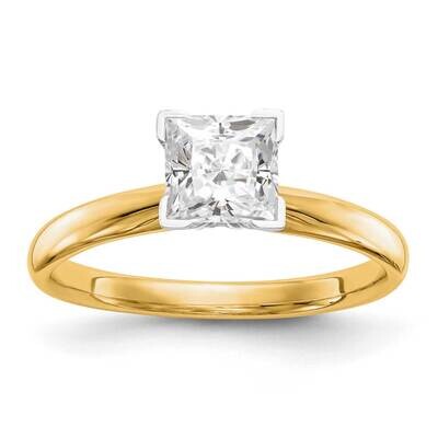 Diamond Med-Wt V-End Complete Ring 14k Two-Tone Gold KS92, MPN: KS92, 883957841496