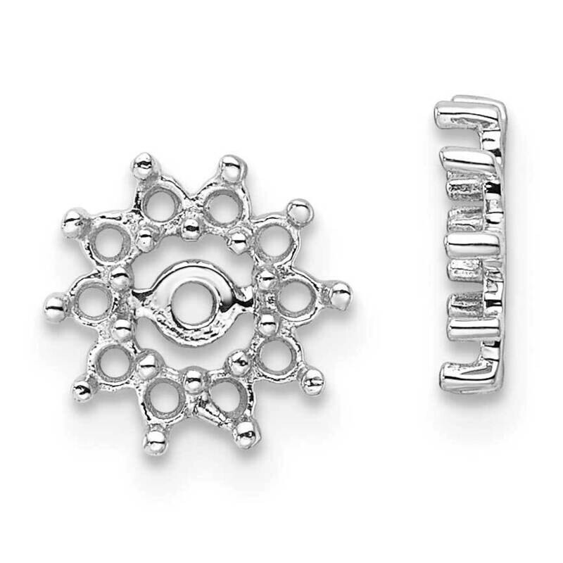 Fancy Diamond Earring Jacket Mountings 14k White Gold EJM5322-040-W