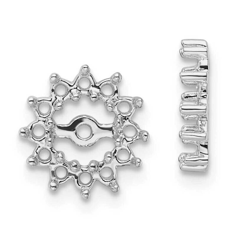Fancy Diamond Earring Jacket Mountings 14k White Gold EJM5323-050-W