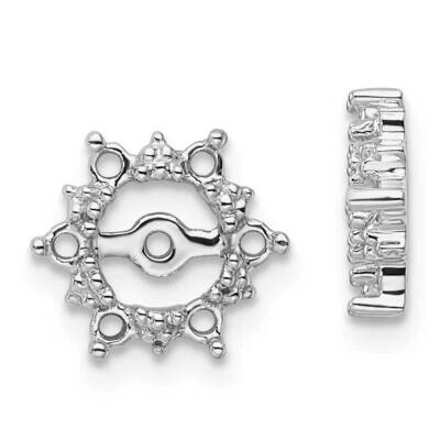 Fancy Diamond Earring Jacket Mountings 14k White Gold EJM5330-025-W, MPN: EJM5330-025-W, 8839575175…