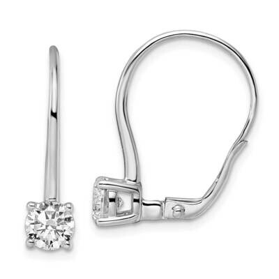 True Origin 1 1/2 Carat Diamond Vs/Si D E F Leverback Solitare Earrings 14k White Gold EM8619-150-W…