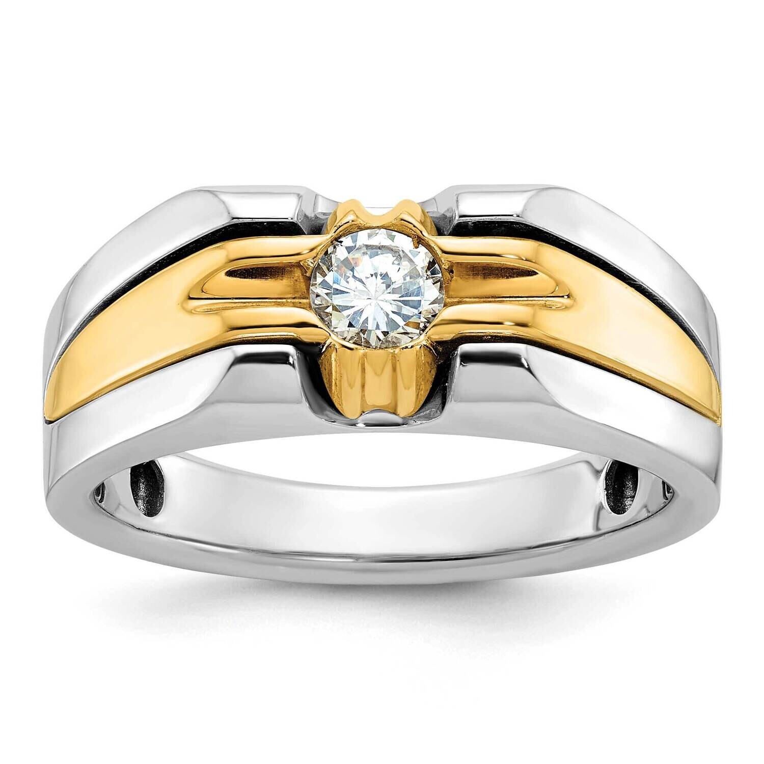 Ibgoodman Men&#39;s Diamond Ring Mounting 14k Two-Tone Gold B63987-4WY by IBGoodman, MPN: B63987-4WY,