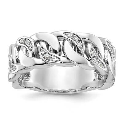 Ibgoodman Men&#39;s Link Design Diamond Complete Ring 10k White Gold B64183-0WA by IBGoodman, MPN: B641…