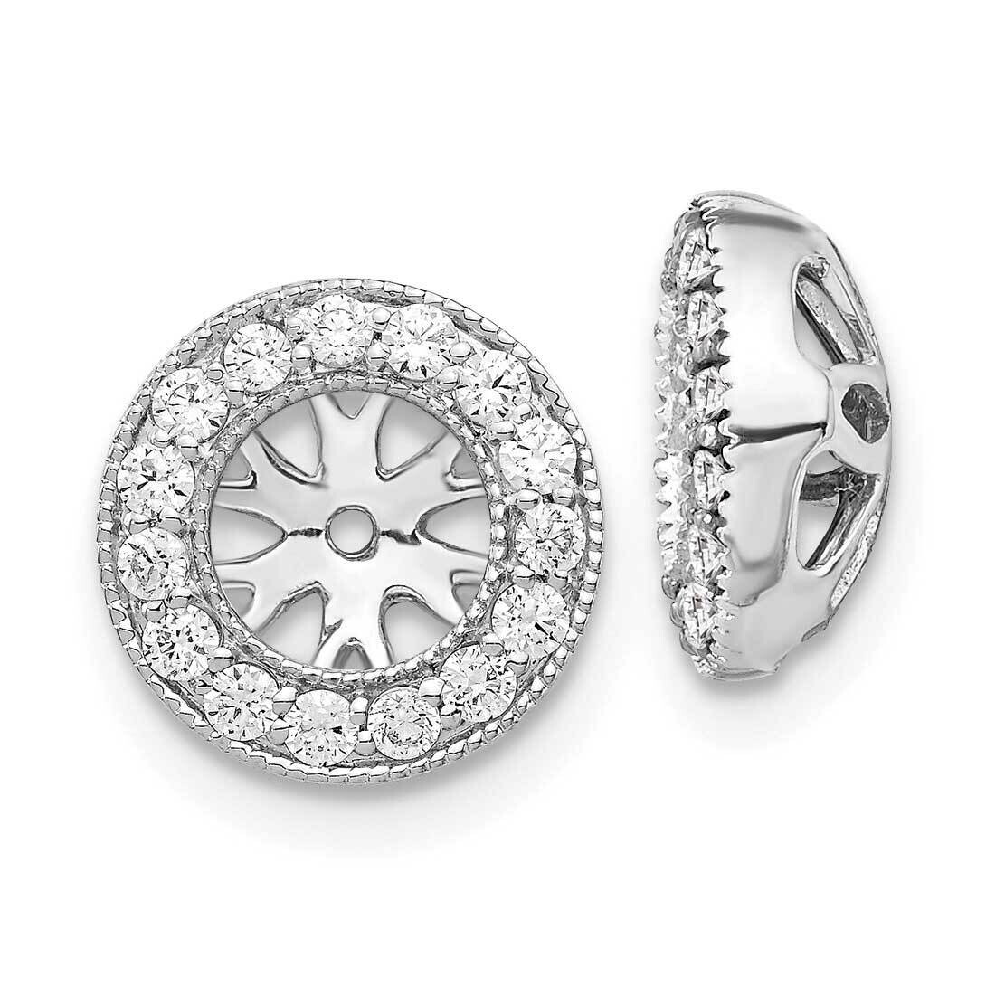 1/4Ct Diamond Earring Jackets 10k White Gold EJM5297-025-1WA, MPN: EJM5297-025-1WA,