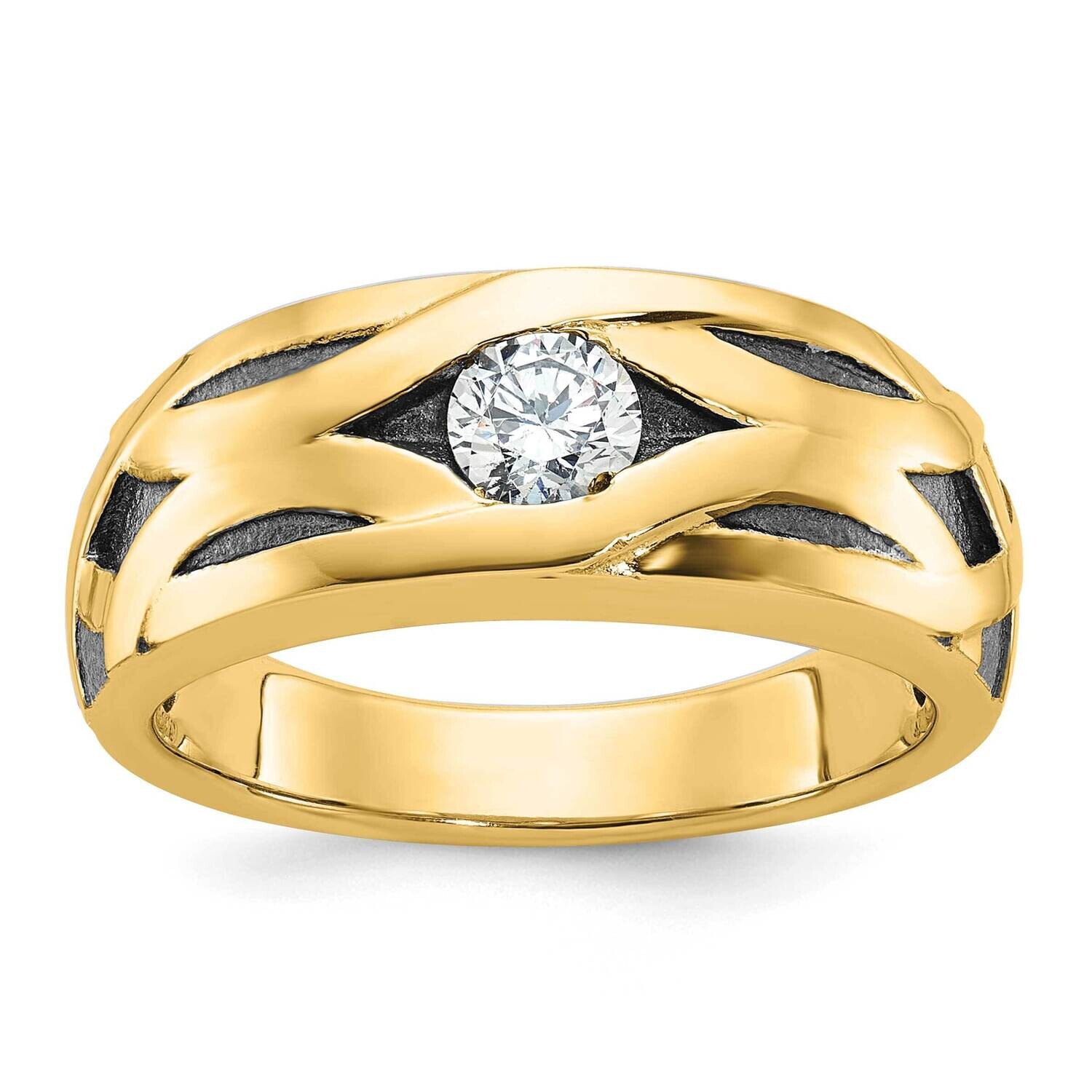 Ibgoodman Men&#39;s Satin Diamond Ring Mounting 14k Gold B64108-4Y by IBGoodman, MPN: B64108-4Y,