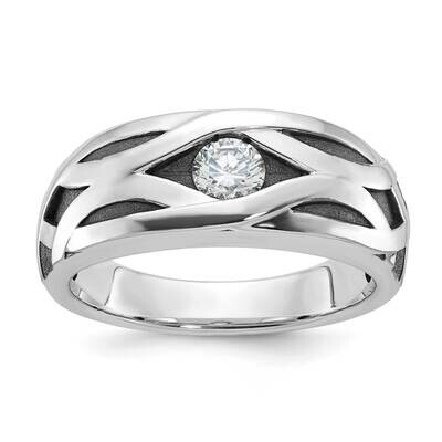 Ibgoodman Men&#39;s Satin Diamond Ring Mounting 14k White Gold B64108-4W by IBGoodman, MPN: B64108-4W,