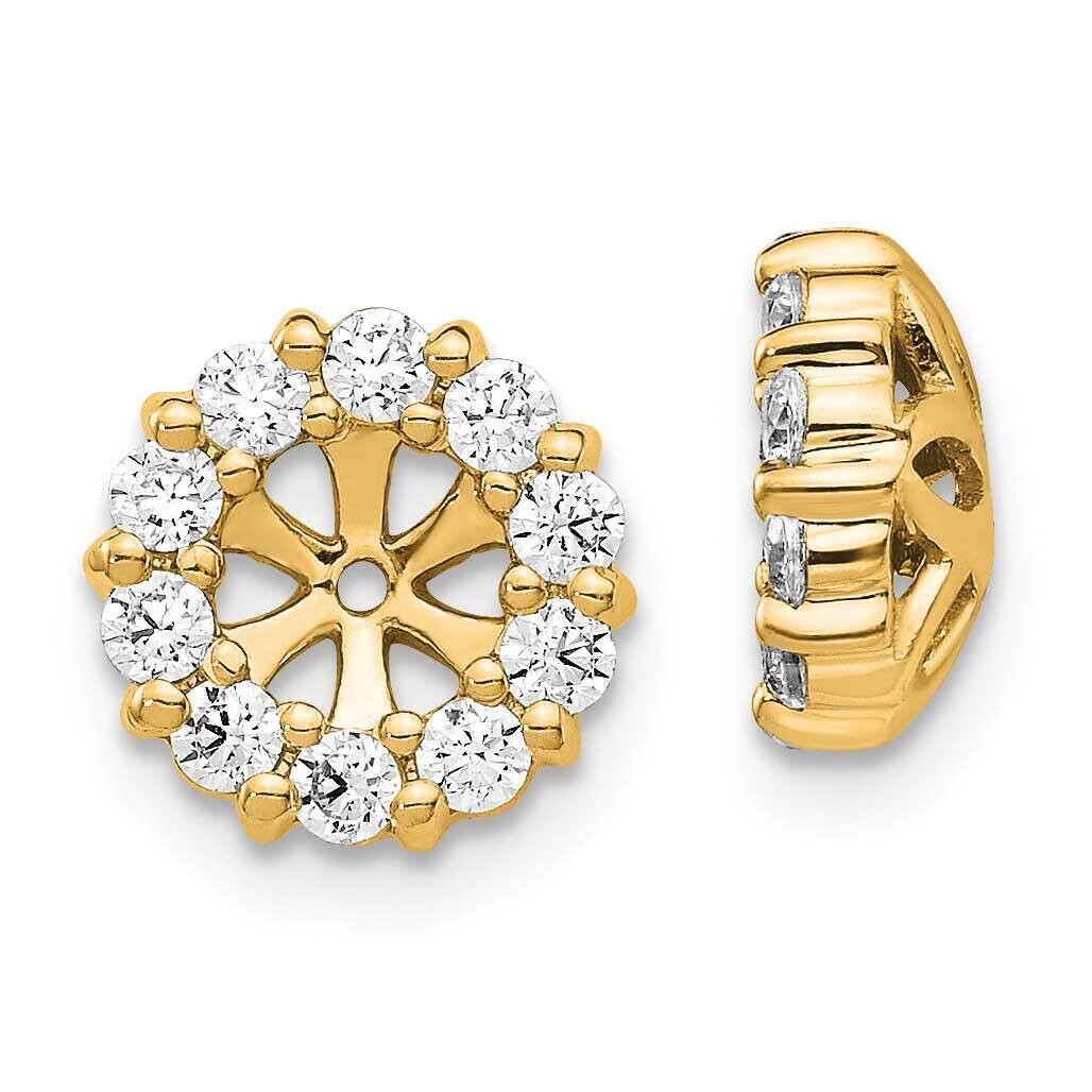 Diamond Earring Jackets 14k Gold EJM5308-062-YA, MPN: EJM5308-062-YA,