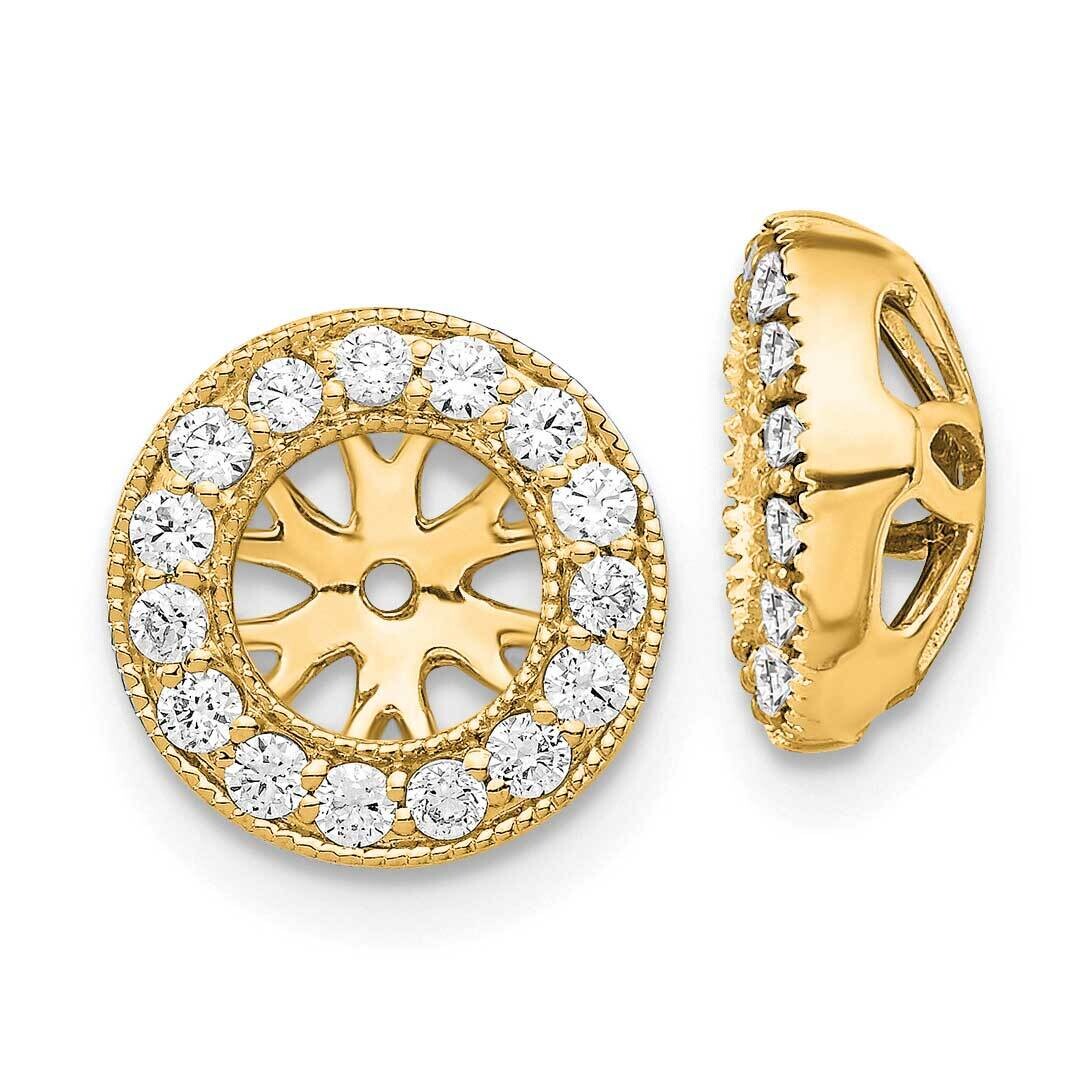 1/4Ct Diamond Earring Jackets 14k Gold EJM5297-025-YA, MPN: EJM5297-025-YA,