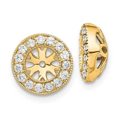 1/4Ct Diamond Earring Jackets 14k Gold EJM5297-025-YA, MPN: EJM5297-025-YA,