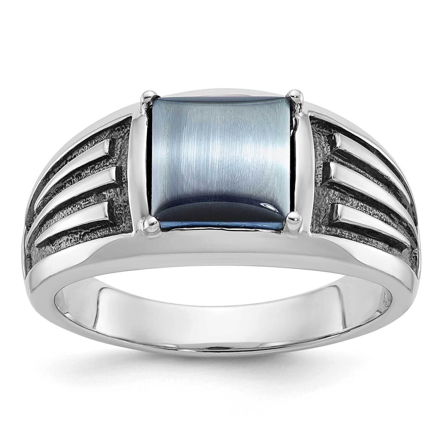 Ibgoodman Men&#39;s Gemstone Ring Mounting 14k White Gold B84488-4W by IBGoodman, MPN: B84488-4W,