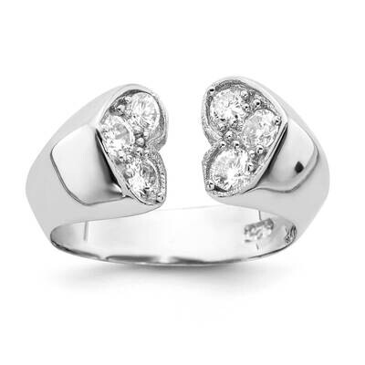 CZ Heart Ring Sterling Silver JRS2892, MPN: JRS2892,