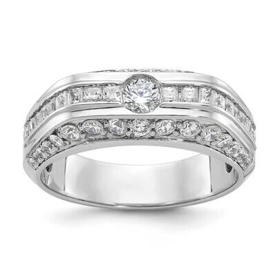 Ibgoodman Men&#39;s Polished Ring Mounting 14k White Gold B64162-4W by IBGoodman, MPN: B64162-4W,