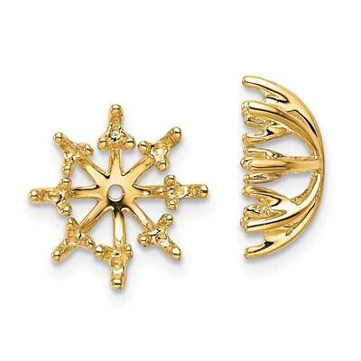 Fancy Diamond Earring Jacket Mountings 14k Gold EJM5307-050-Y, MPN: EJM5307-050-Y, 883957499468