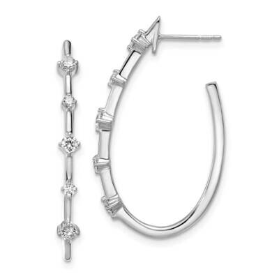 True Origin 1/2 Carat Diamond Vs/Si D E F Post Hoop Earrings 14k White Gold EM8615-051-WAA, MPN: EM…