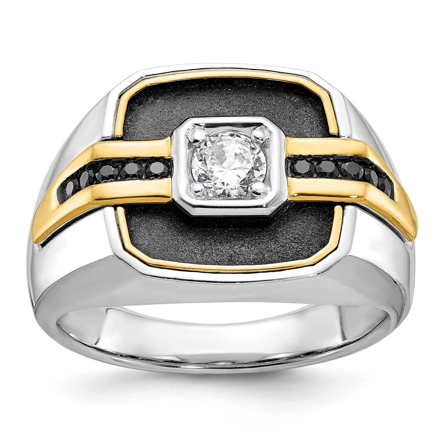 Ibgoodman Men&#39;s Polished Satin Ring Mounting 14k Two-Tone Gold B59264-4WY by IBGoodman, MPN: B59264…