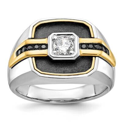 Ibgoodman Men&#39;s Polished Satin Ring Mounting 14k Two-Tone Gold B59264-4WY by IBGoodman, MPN: B59264…